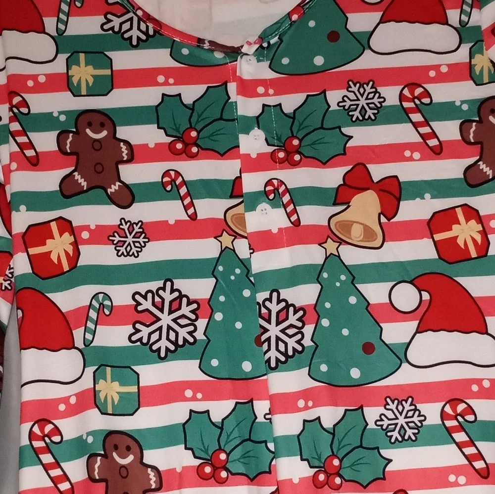 Women holiday Onesie Jumpsuit, with all over print